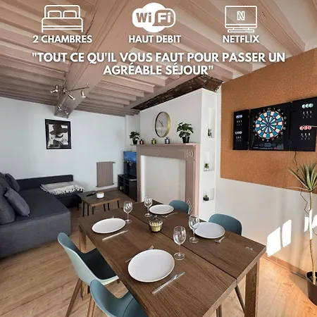 Maison 2ch - Netflix - Flechettes - Hyper Centre Apartment *